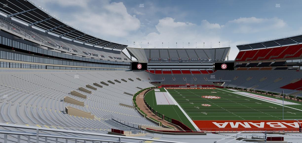 Bryant-Denny Stadium - Section North Zone 3 Seat View