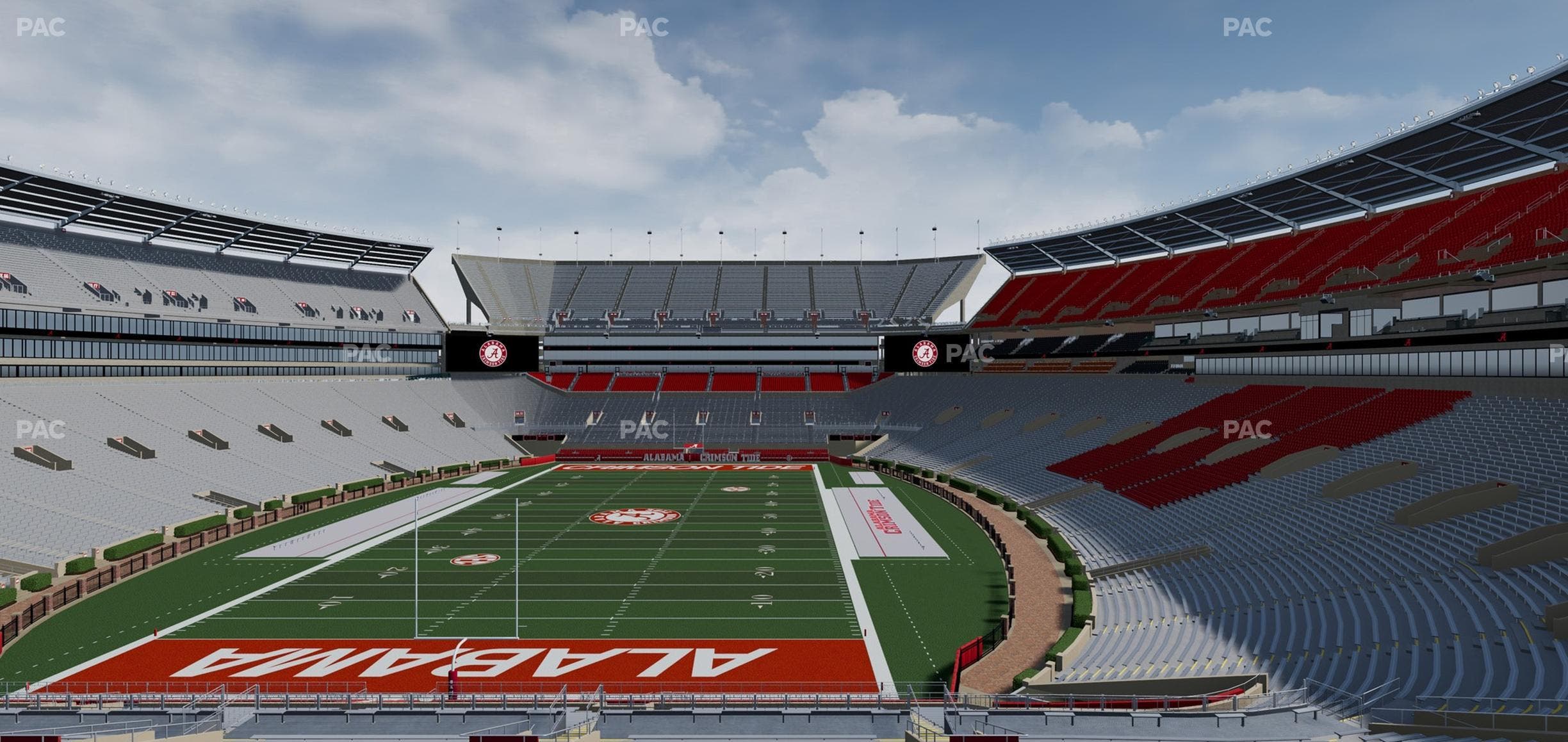 Bryant-Denny Stadium - Section North Zone 4 Seat View