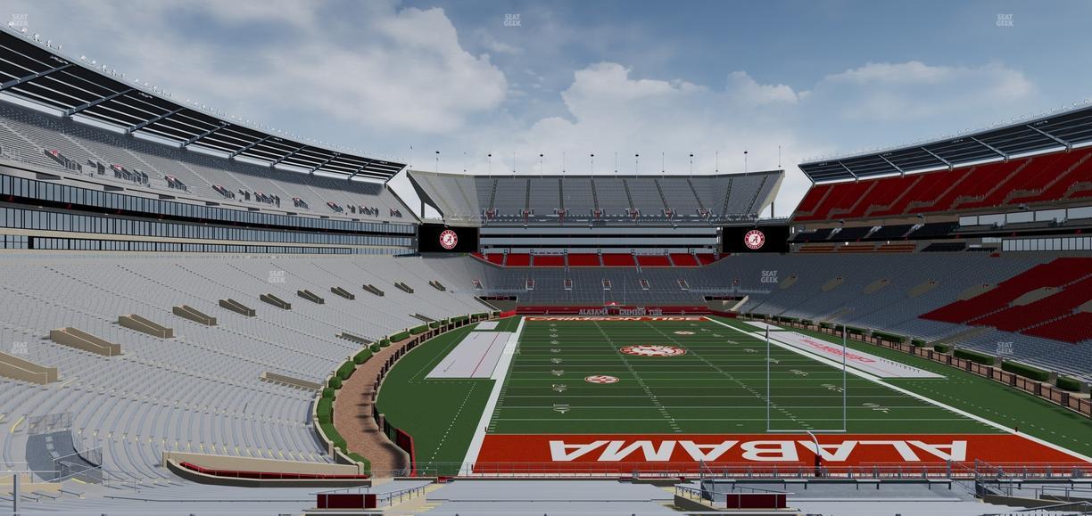 Bryant-Denny Stadium - Section North Zone 5 Seat View