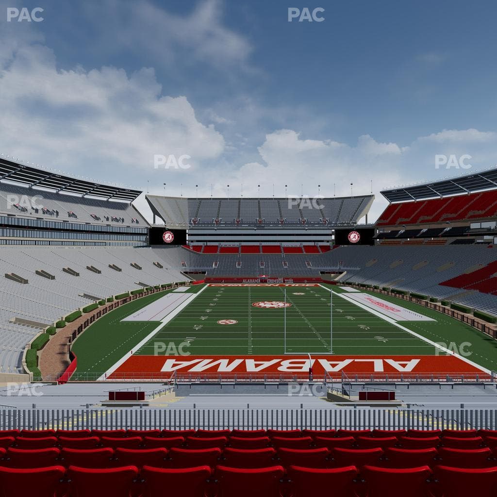Bryant-Denny Stadium - Section North Zone 6 Seat View