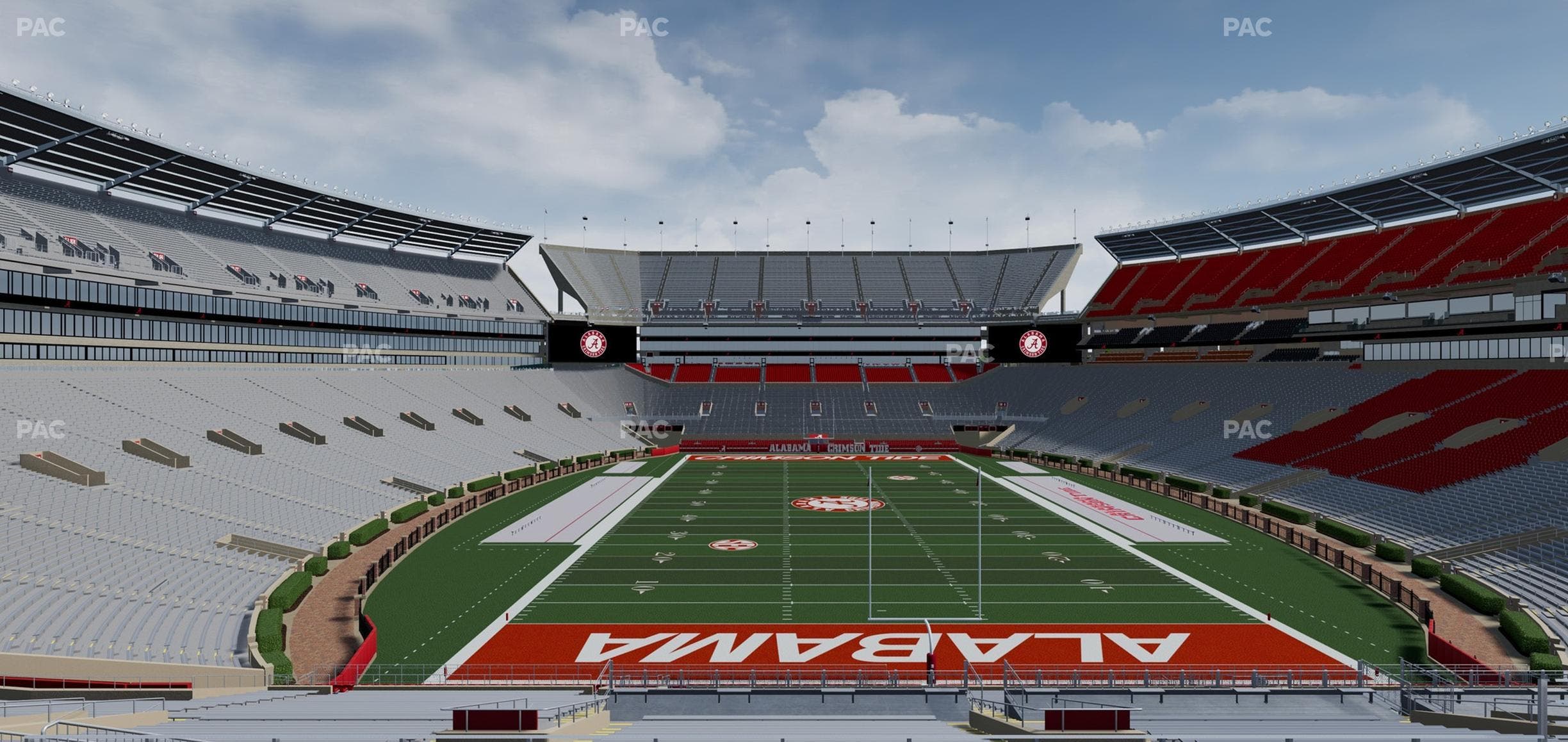 Bryant-Denny Stadium - Section North Zone 6 Seat View