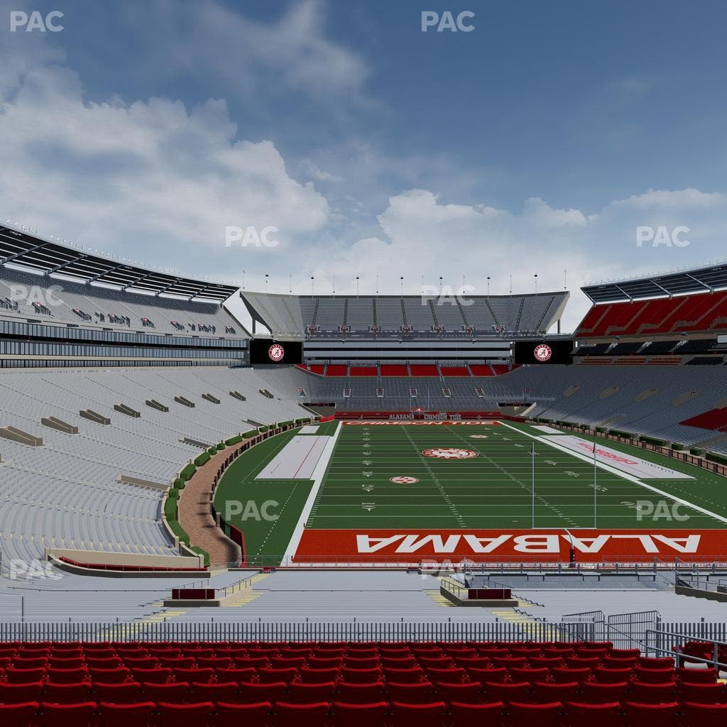 Bryant-Denny Stadium - Section North Zone 7 Seat View