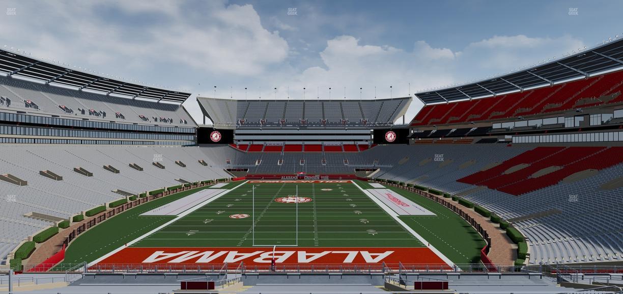 Bryant-Denny Stadium - Section North Zone 7 Seat View