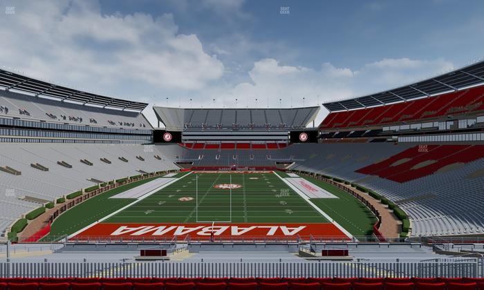 Bryant-Denny Stadium - Section North Zone 7 Seat View