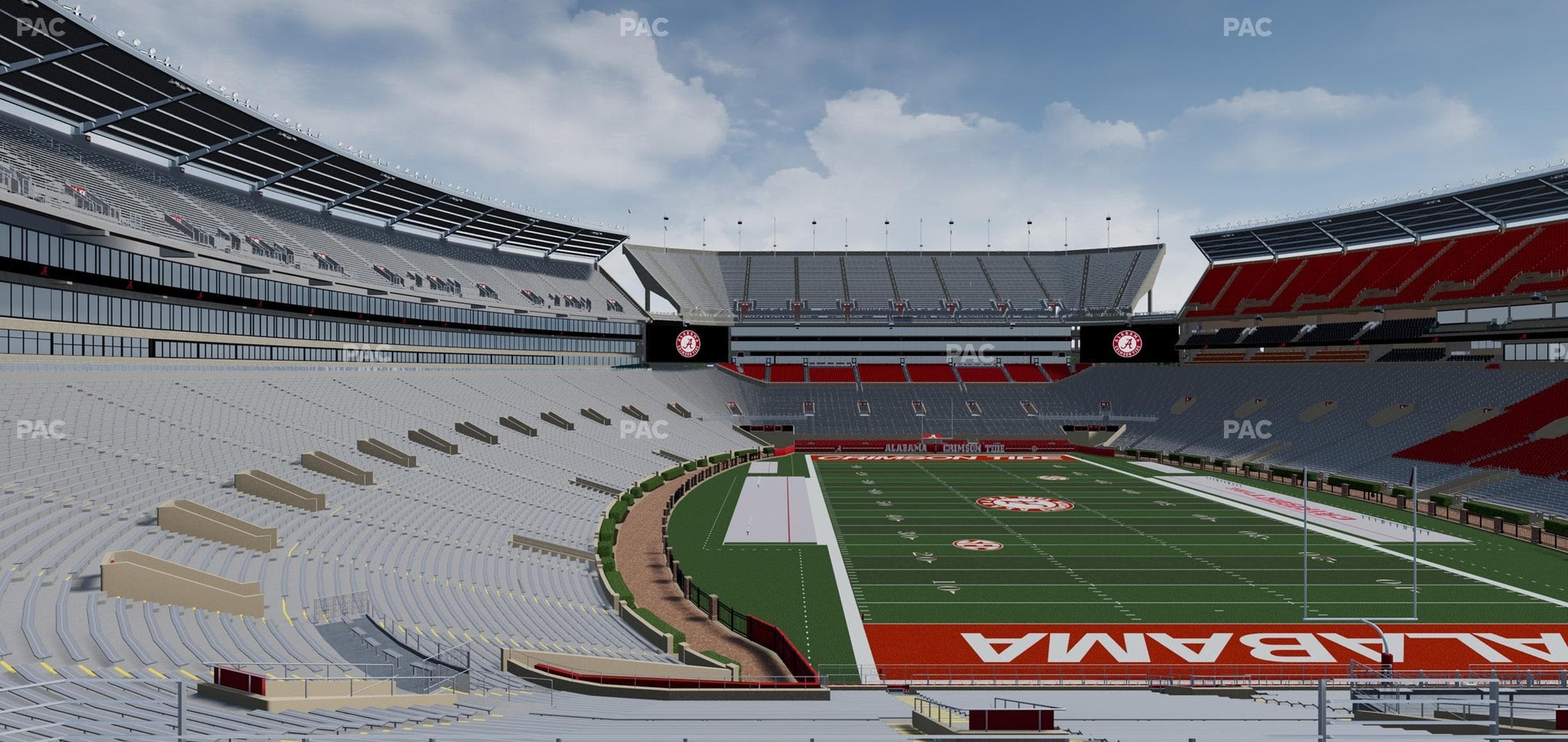 Bryant-Denny Stadium - Section North Zone 8 Seat View