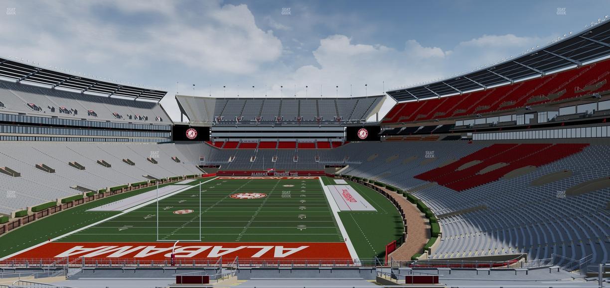 Bryant-Denny Stadium - Section North Zone 8 Seat View