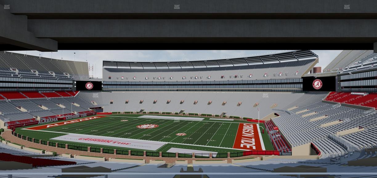 Bryant-Denny Stadium - Section South Terrace Club 1 Seat View