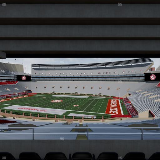 Bryant-Denny Stadium - Section South Terrace Club 1 Seat View