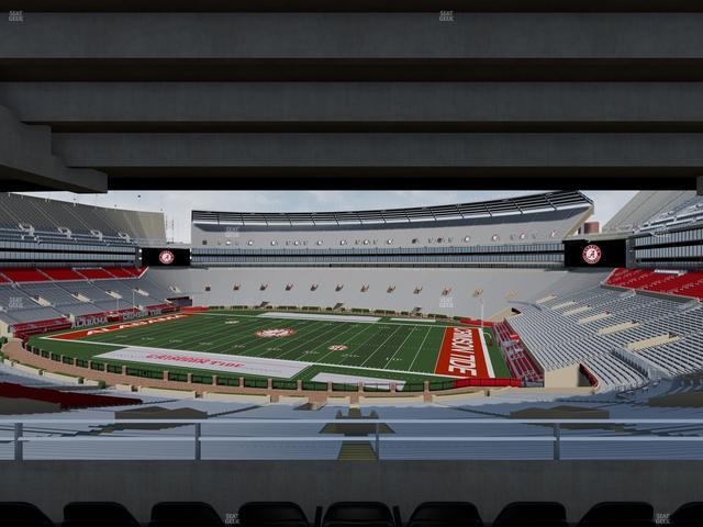 Bryant-Denny Stadium - Section South Terrace Club 1 Seat View