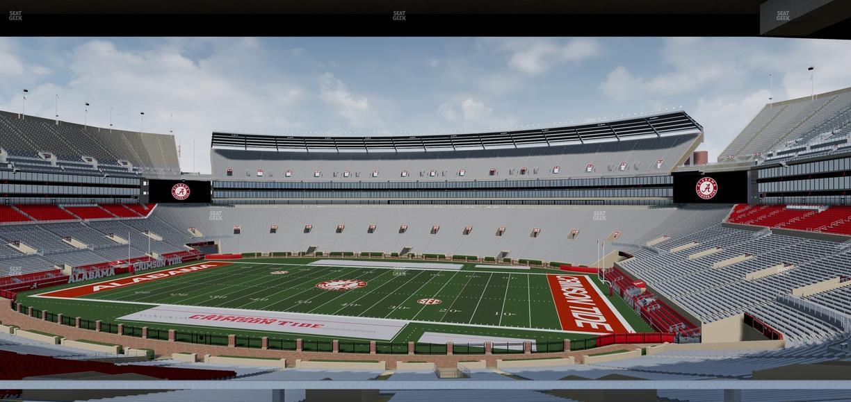Bryant-Denny Stadium - Section South Terrace Club 2 Seat View