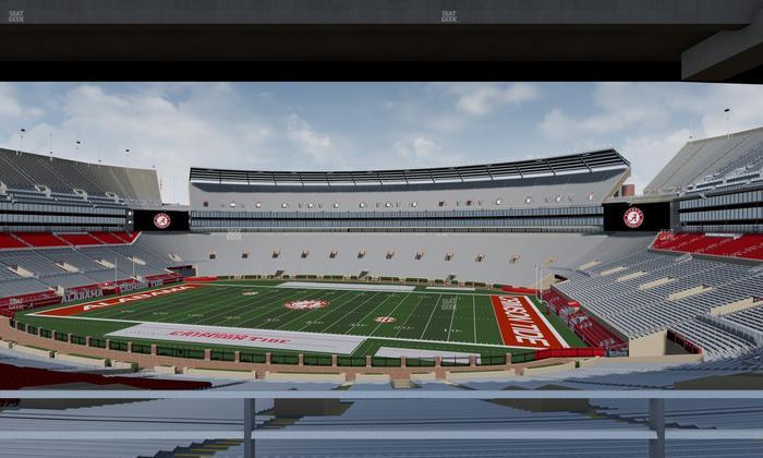 Bryant-Denny Stadium - Section South Terrace Club 2 Seat View