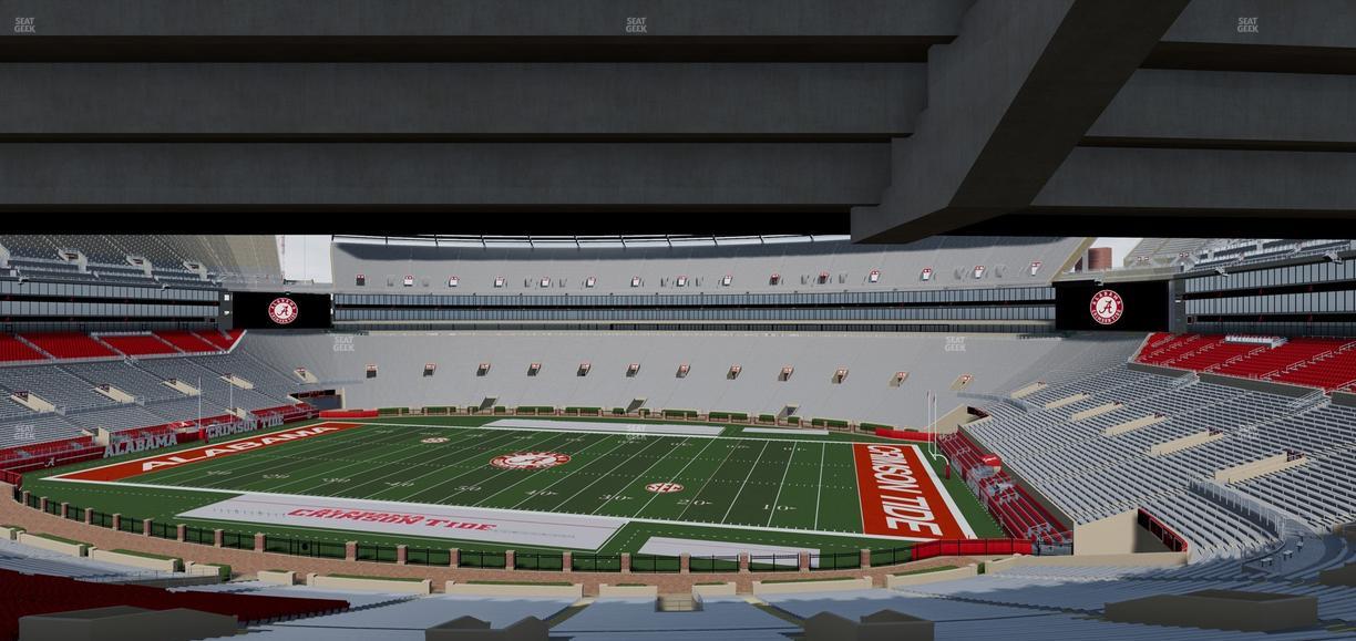 Bryant-Denny Stadium - Section South Terrace Club 2 Seat View