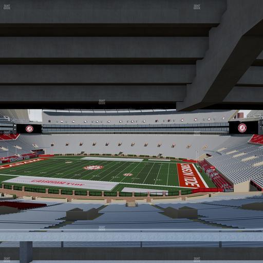 Bryant-Denny Stadium - Section South Terrace Club 2 Seat View