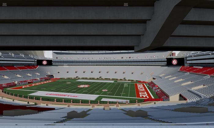 Bryant-Denny Stadium - Section South Terrace Club 2 Seat View