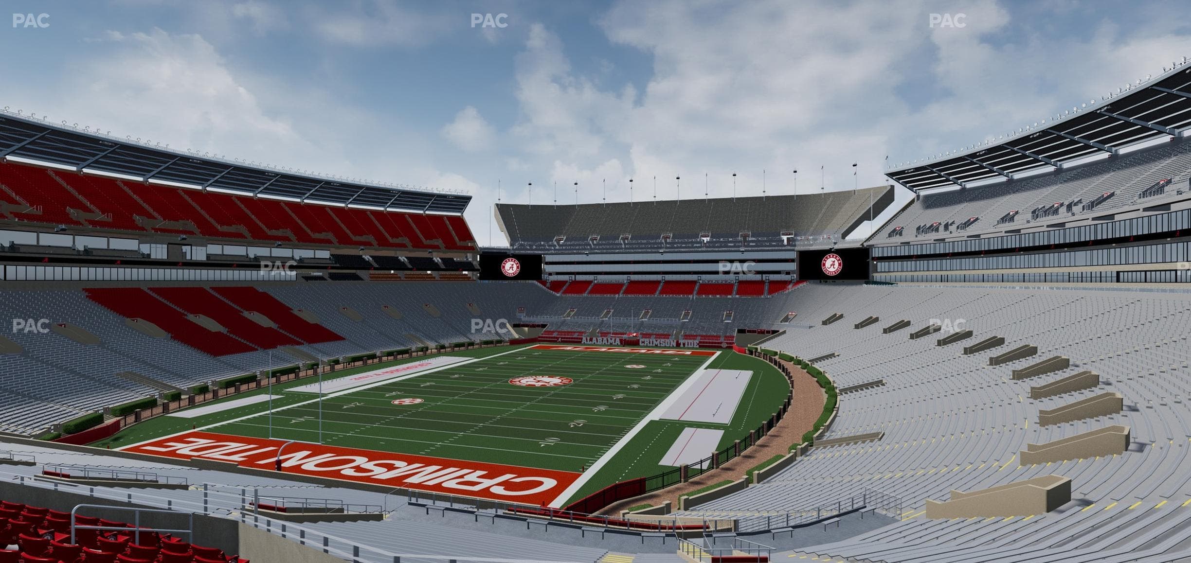 Bryant-Denny Stadium - Section South Zone 1 Seat View