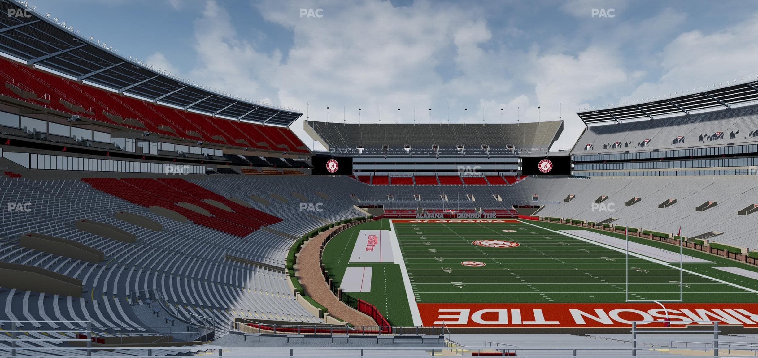Bryant-Denny Stadium - Section South Zone 8 Seat View