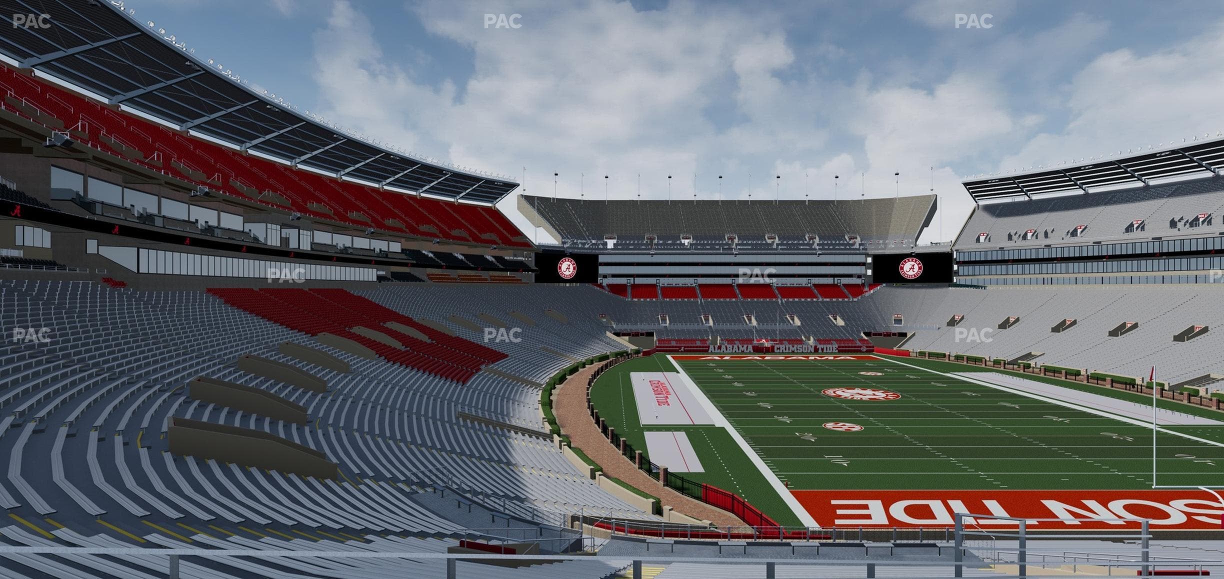Bryant-Denny Stadium - Section South Zone 9 Seat View