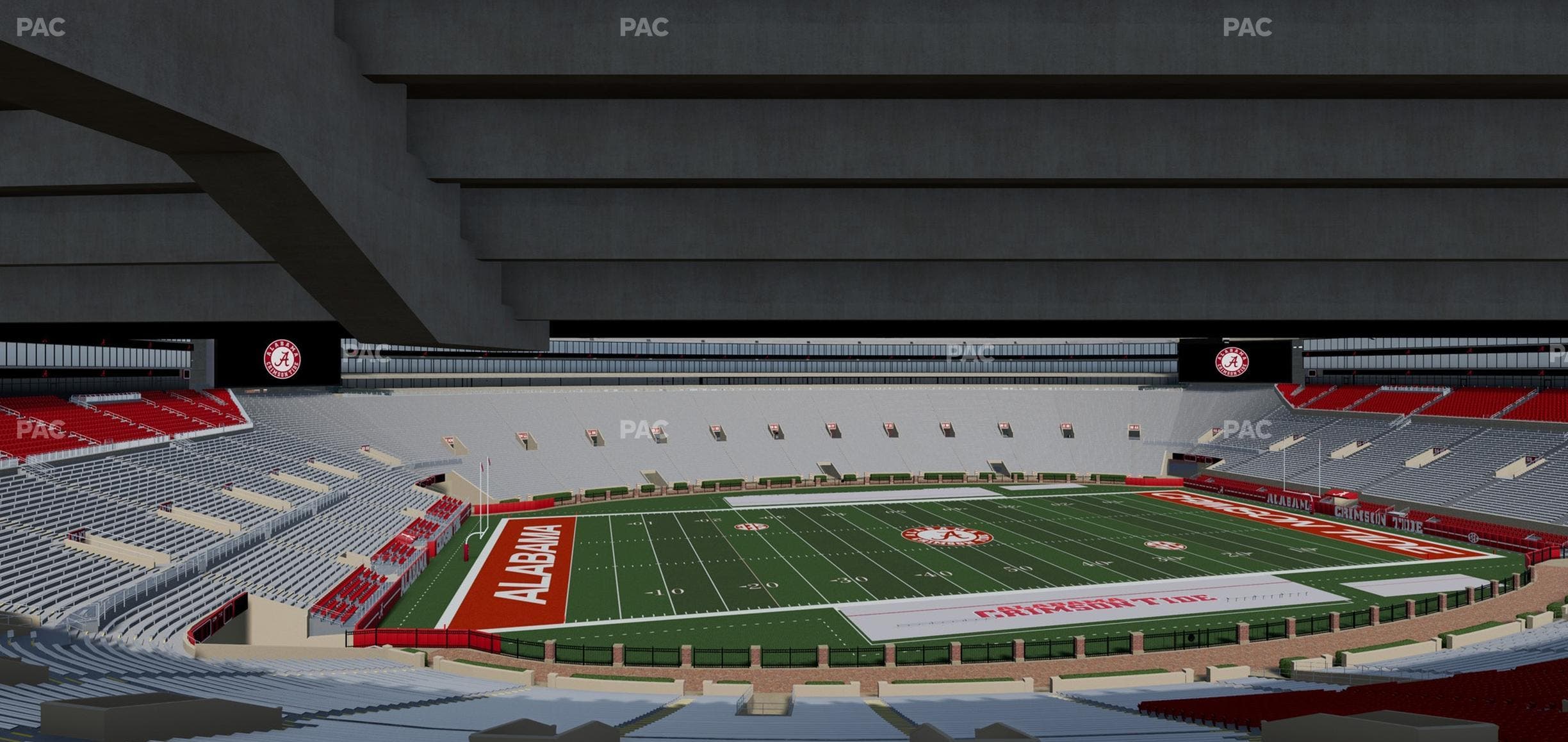 Bryant-Denny Stadium - Section Terrace Club 3 Seat View
