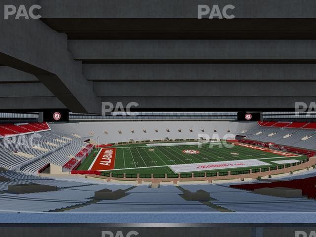Bryant-Denny Stadium - Section Terrace Club 3 Seat View