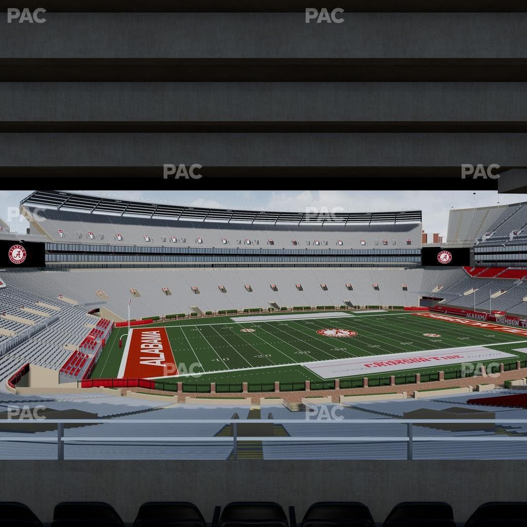 Bryant-Denny Stadium - Section Terrace Club 4 Seat View