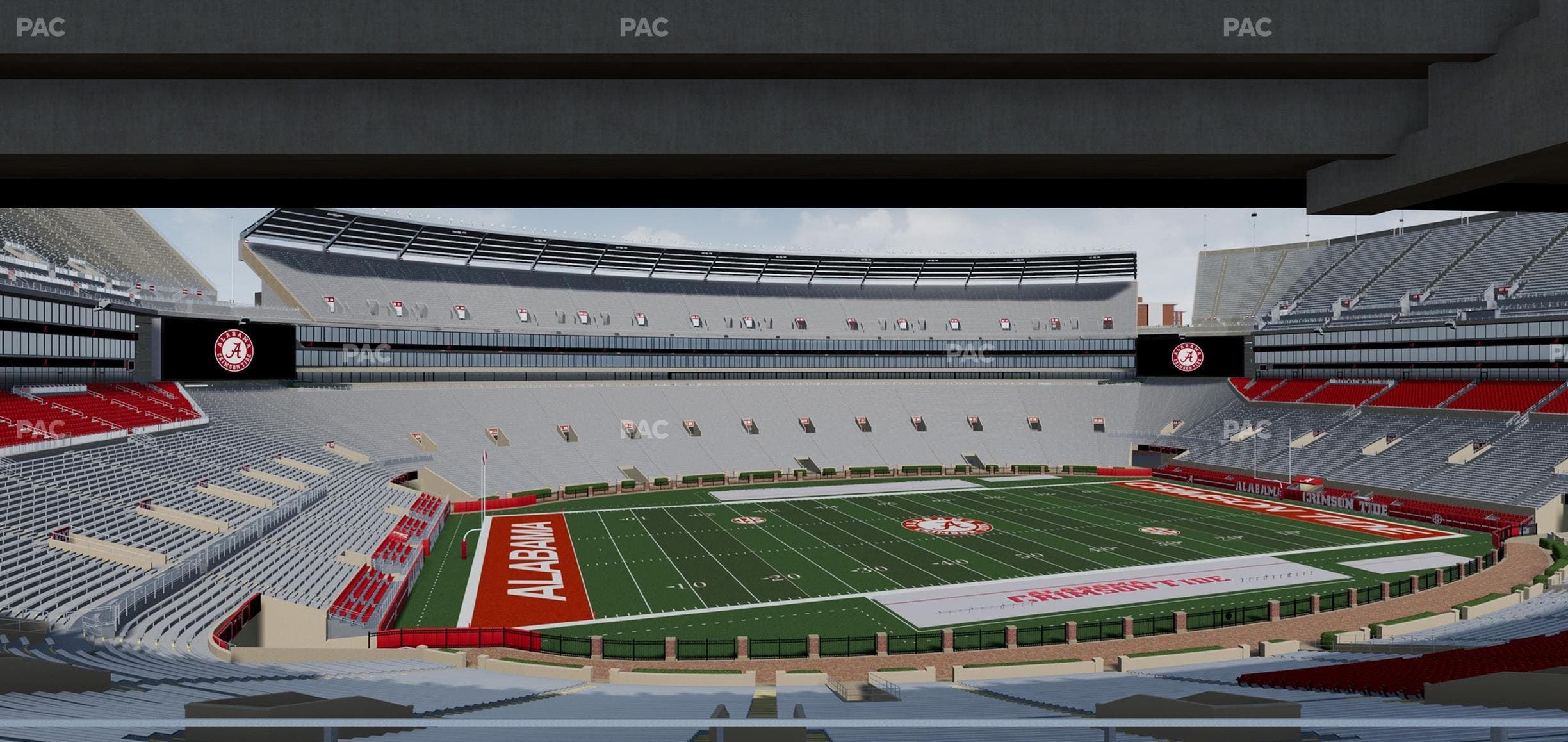 Bryant-Denny Stadium - Section Terrace Club 4 Seat View