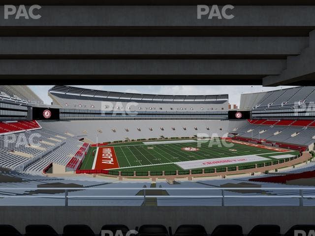 Bryant-Denny Stadium - Section Terrace Club 4 Seat View