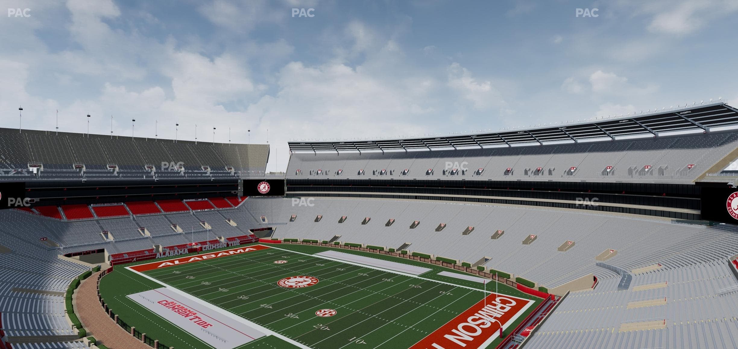Bryant-Denny Stadium - Section U 3 B Seat View