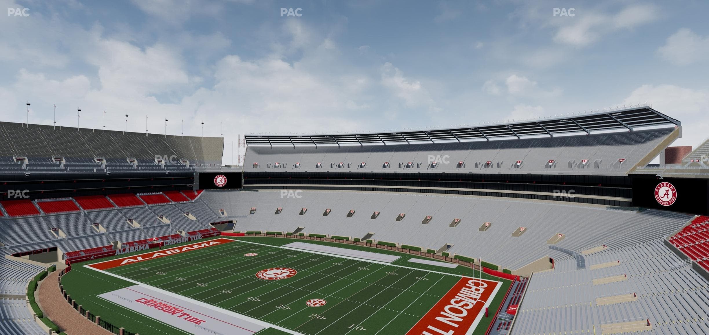 Bryant-Denny Stadium - Section U 3 C Seat View
