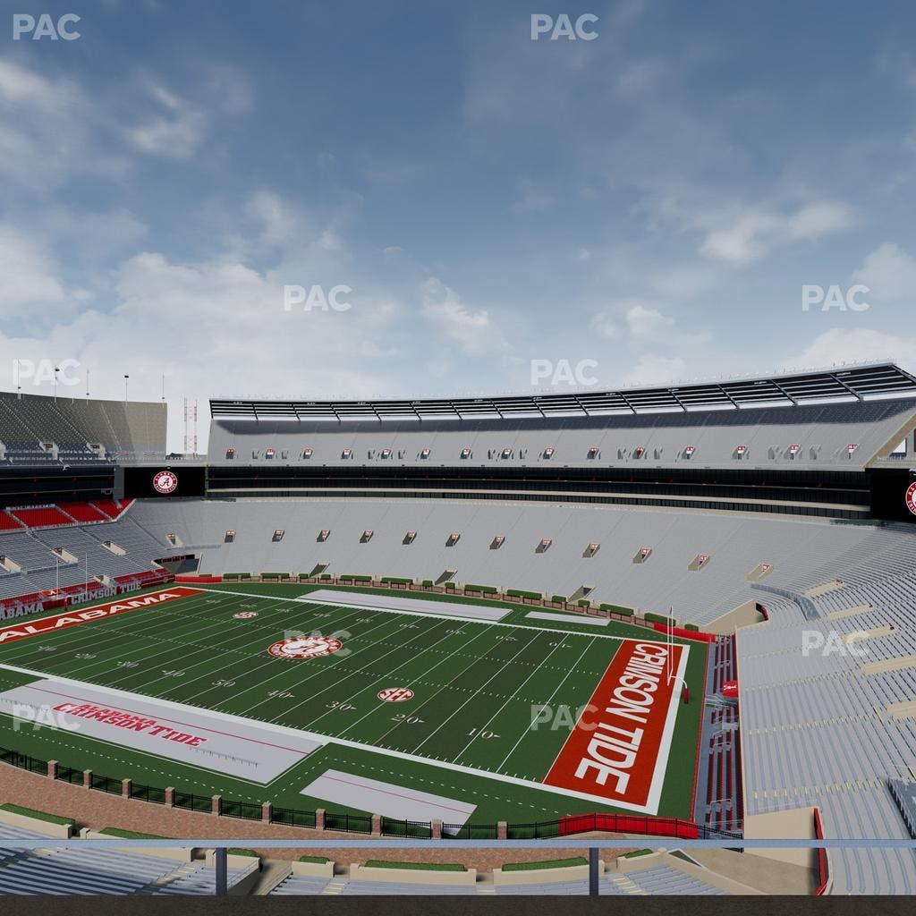 Bryant-Denny Stadium - Section U 3 D Seat View