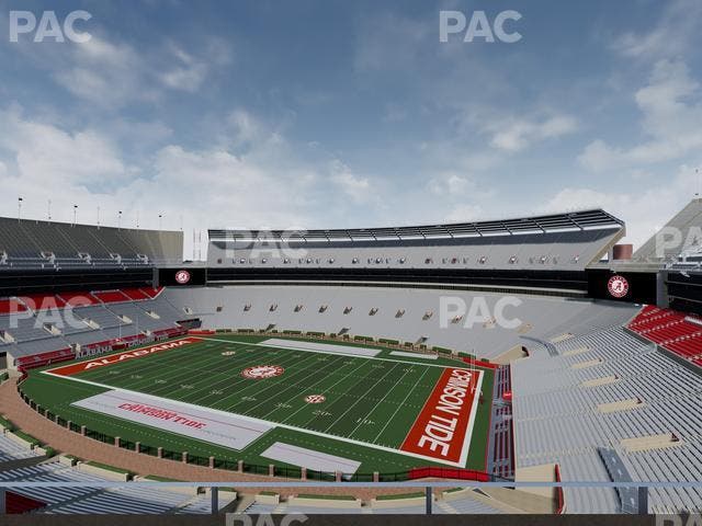 Bryant-Denny Stadium - Section U 3 D Seat View
