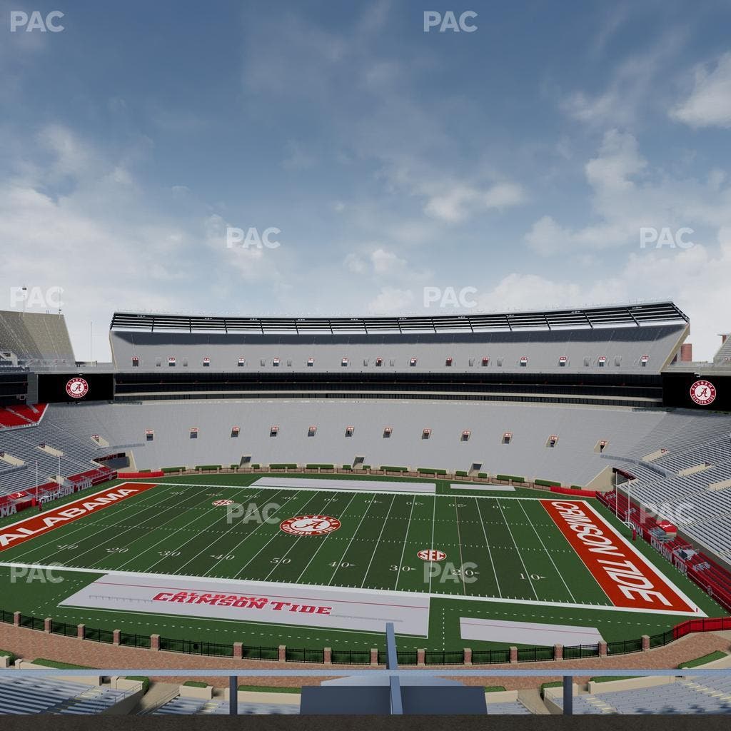 Bryant-Denny Stadium - Section U 3 G Seat View