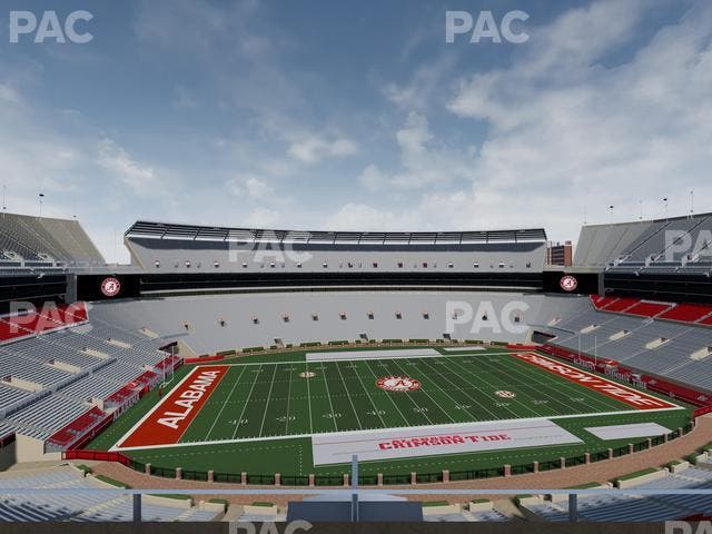 Bryant-Denny Stadium - Section U 3 L Seat View