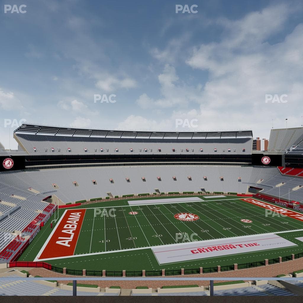 Bryant-Denny Stadium - Section U 3 M Seat View