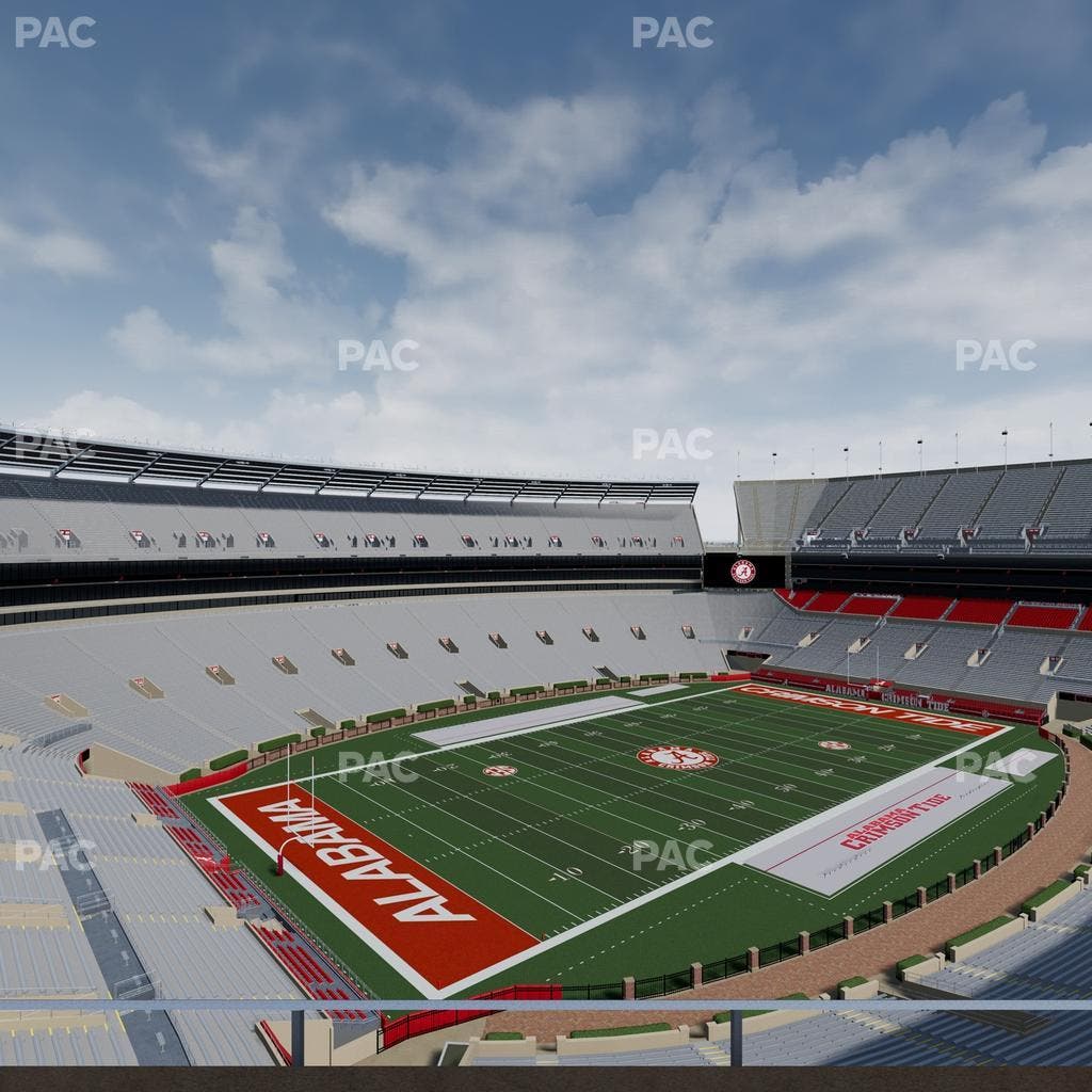 Bryant-Denny Stadium - Section U 3 Q Seat View