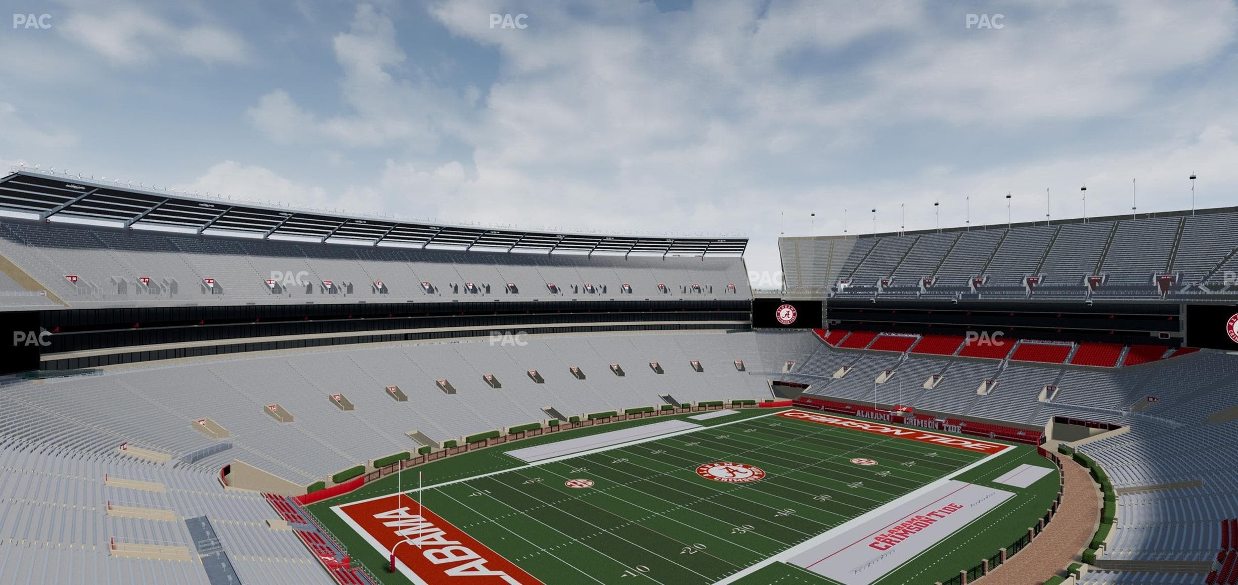 Bryant-Denny Stadium - Section U 3 Q Seat View