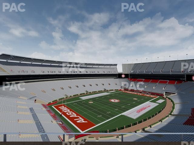 Bryant-Denny Stadium - Section U 3 Q Seat View