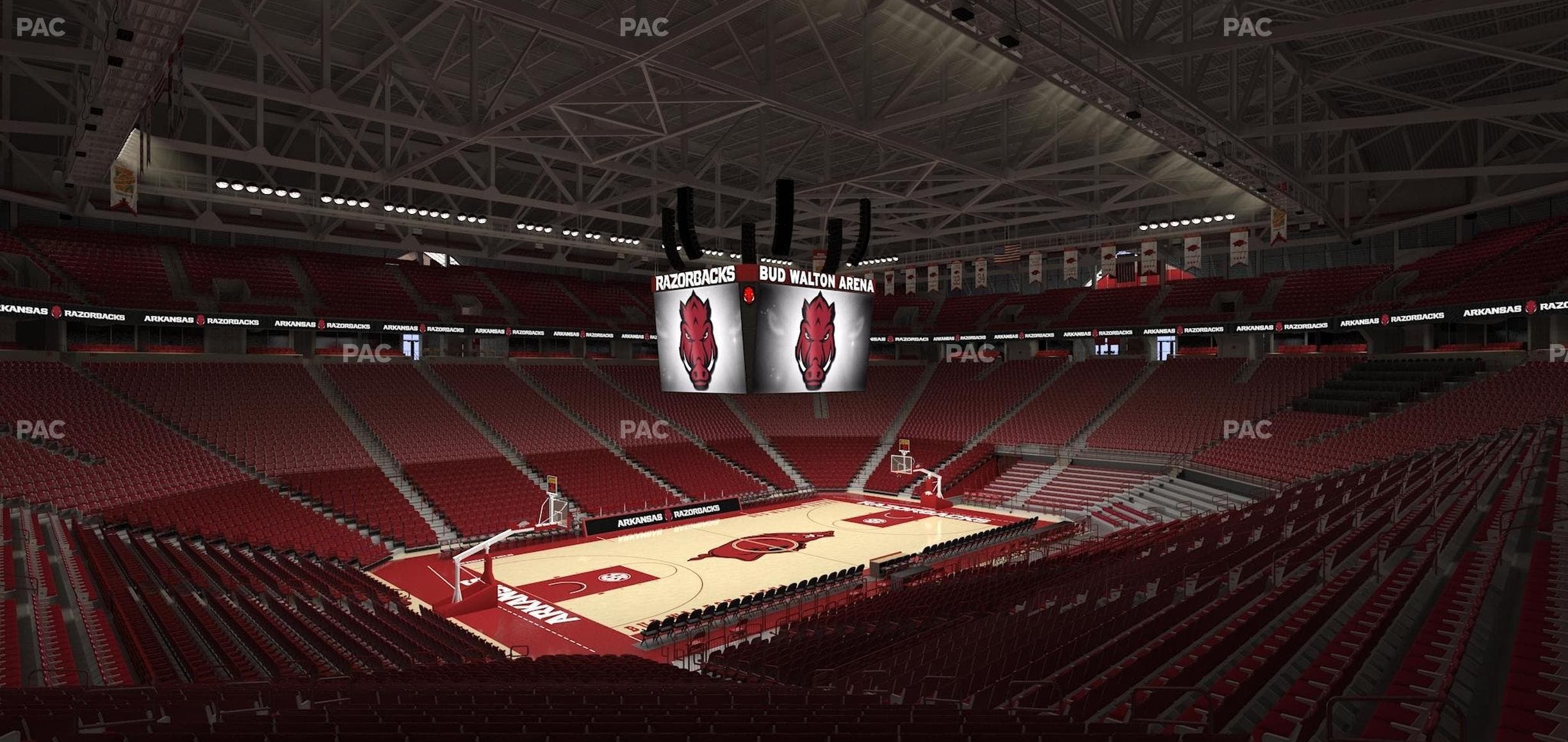 Bud Walton Arena - Section 104 Seat View