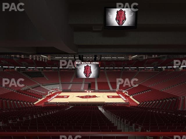 Bud Walton Arena - Section 118 Wc Seat View