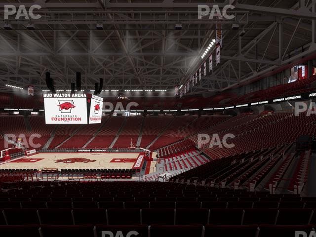 Bud Walton Arena - Section 133 Seat View