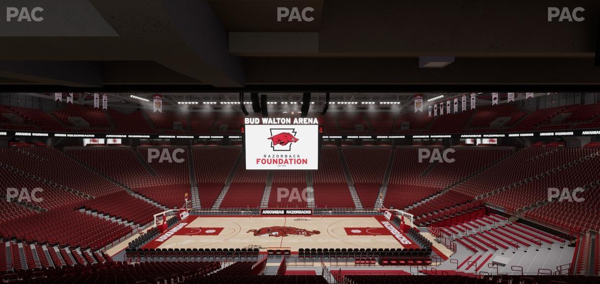 Bud Walton Arena - Section 136 Wc Seat View