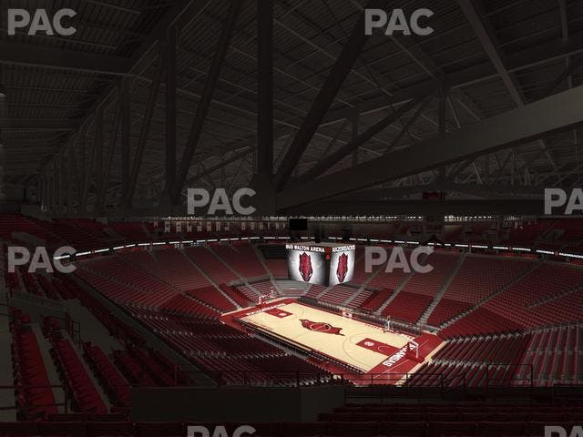 Bud Walton Arena - Section 214 Seat View