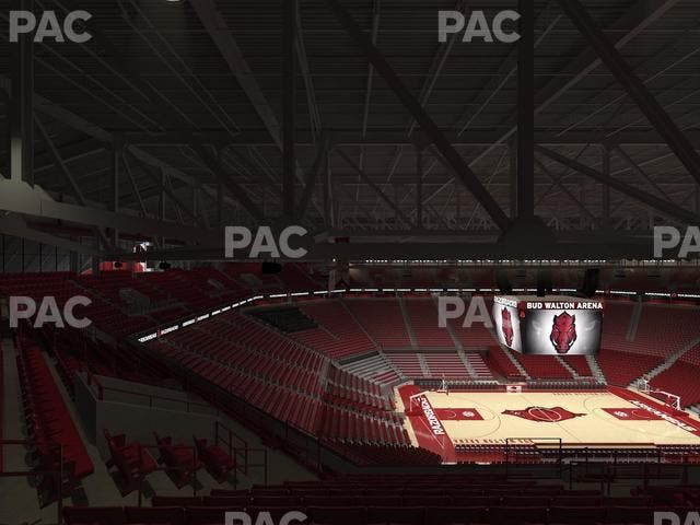Bud Walton Arena - Section 221 Seat View