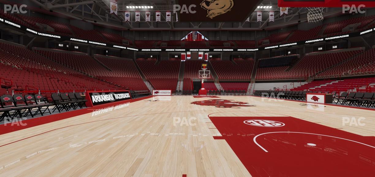 Bud Walton Arena - Section Baseline 1 Seat View