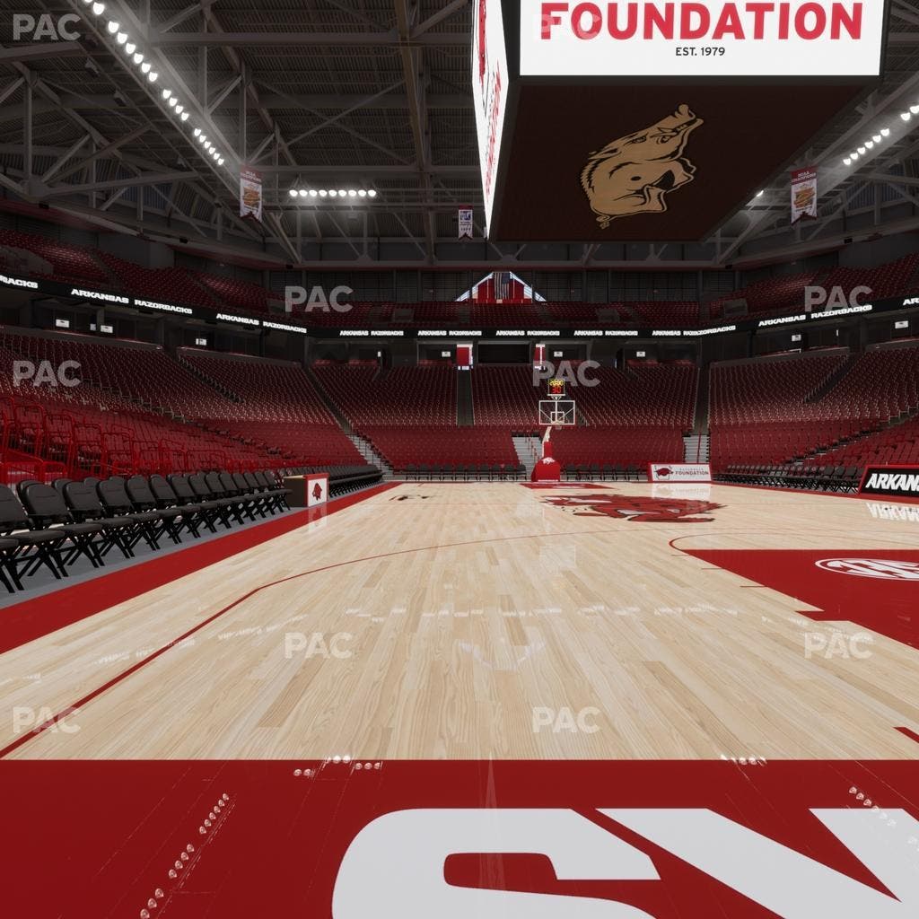 Bud Walton Arena - Section Baseline 2 Seat View