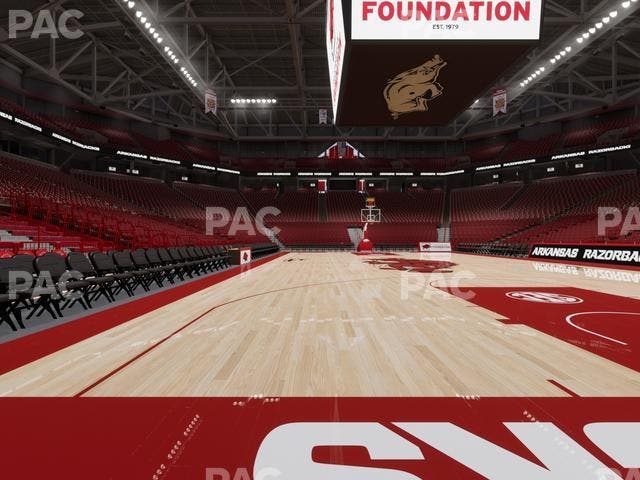 Bud Walton Arena - Section Baseline 2 Seat View Bud Walton Arena - Section Baseline 2 Seat View