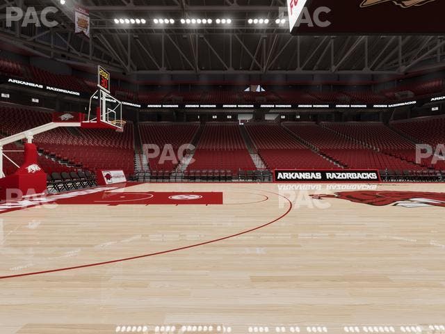 Bud Walton Arena - Section Courtside Seat View