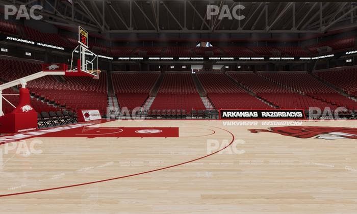 Bud Walton Arena - Section Courtside Seat View
