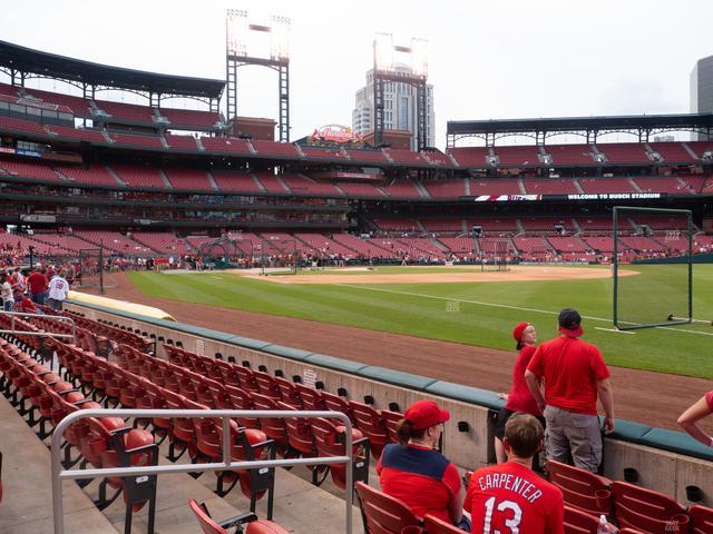 Busch Stadium - Section Dugout Box 136 Seat View Busch Stadium - Section Dugout Box 136 Seat View