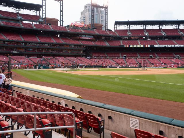 Busch Stadium - Section Dugout Box 137 Seat View Busch Stadium - Section Dugout Box 137 Seat View