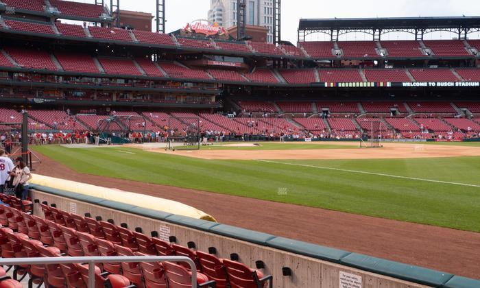 Busch Stadium - Section Dugout Box 137 Seat View